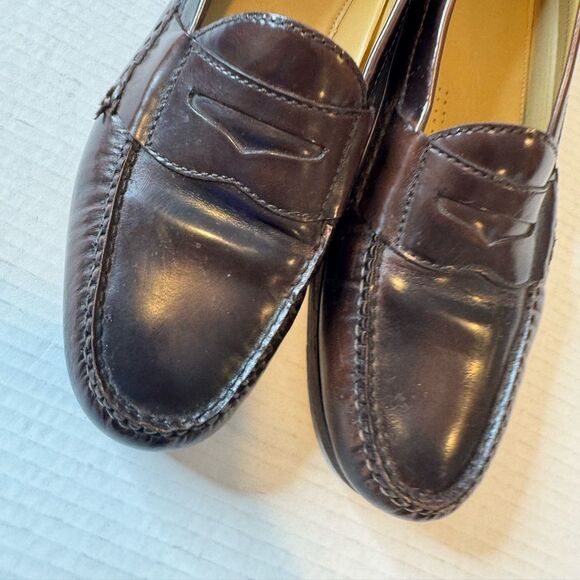 Men’s Cole Haan Leather Penny Loafers Sz 11.5 M Leather Soles Burgundy Cordovan main image 16